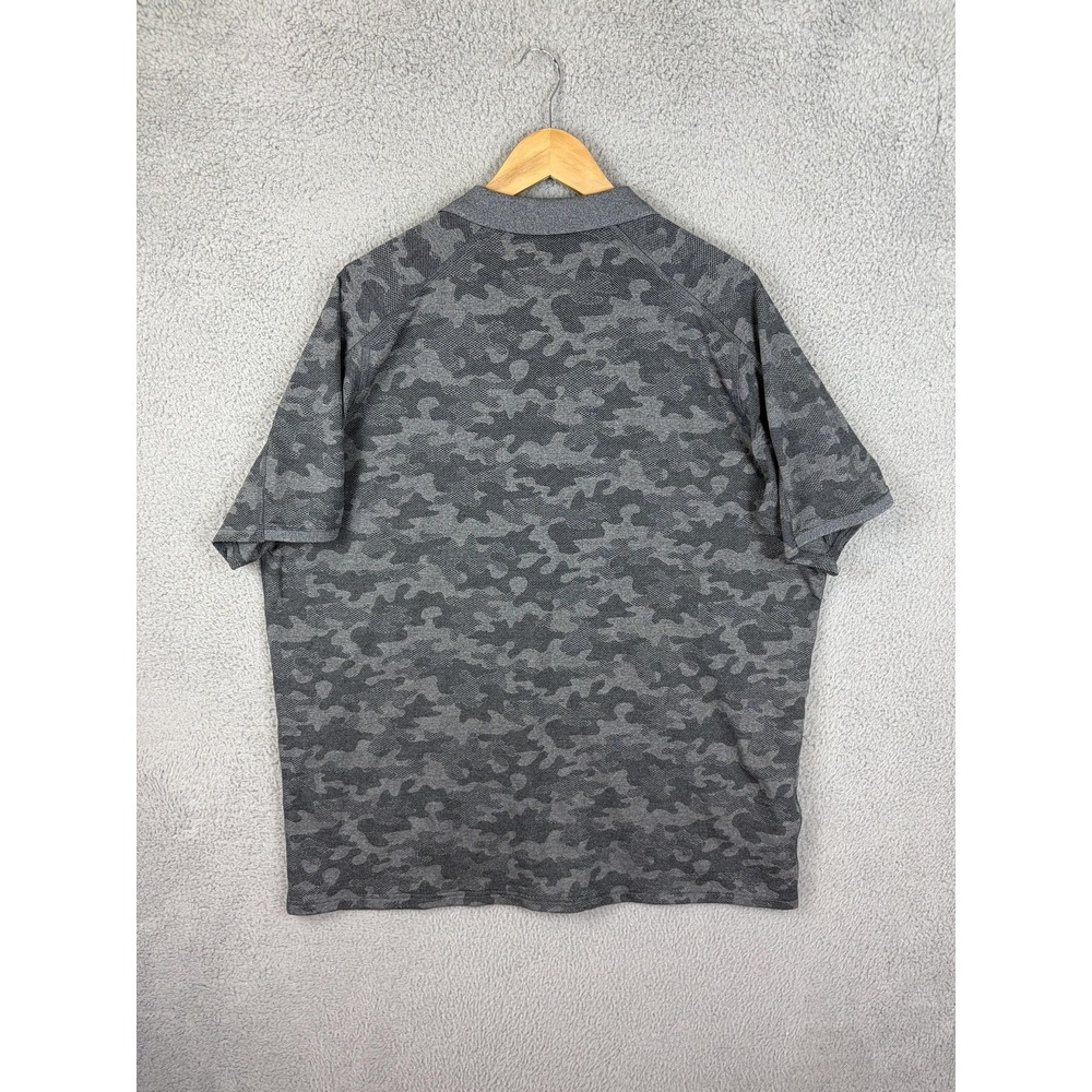 Eddie Bauer Polo Shirt Mens XL Gray Camo FreeDry Performance Hiking Outdoor Mens - Picture 6 of 8